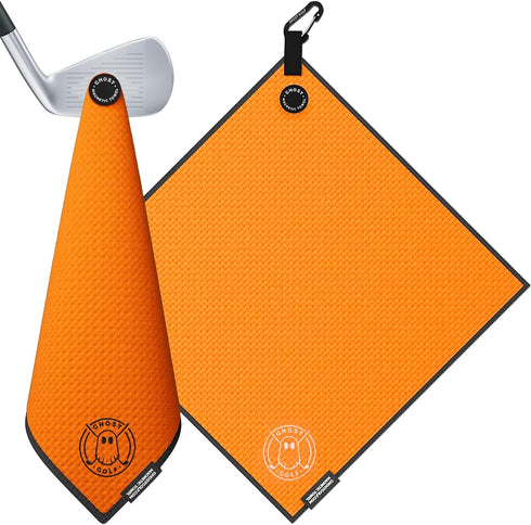 Ghost Golf Magnetic Towel, Premium Ultra-Absorbent Microfiber with Magnet for Carts or Clubs