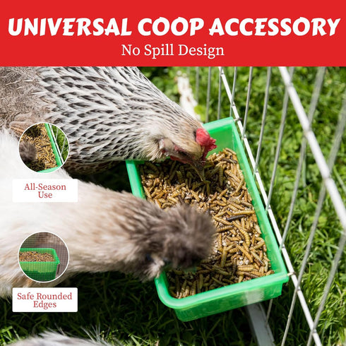 27oz My Favorite Chicken Chicken Cage Cup Hanging Chicken Waterer & Feeder for Chick, Duck, Quail, Parakeet Versatile