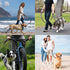 JSXD Heavy Duty Dog Leash - 5 FT Double Handle with Padded Reflective Rope for Small to Large Dogs