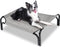 Cooling Elevated Dog Bed, Portable Dog Cot, Washable Mesh, Durable for Indoor and Outdoor Use, Medium, Grey