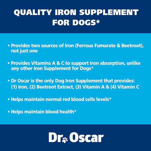3in1 Blood Aid for Dogs, Immunity & Energy Supplement, Maintains Blood Health and Normal Red Blood Cell Levels