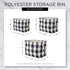 Bone Dry Small Rectangle Pet Storage Collection, Lattice Paw Print, Black