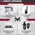 IRON AMERICAN USA Omega Gym Storage Rack - 9 OR 11 Hook Heavy-Duty Wall Organizer for Gym Accessories