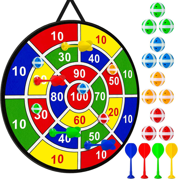 Erpotyl Large Dart Board Toys for Kids - 29'' Sticky Board with 12