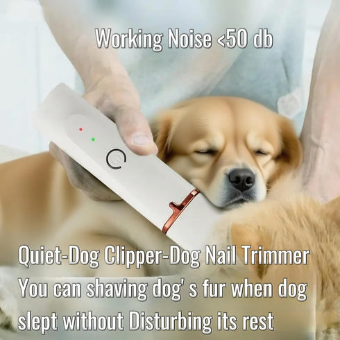 Kriopy 4 1 Trimmer- Trimming Dog Clippers Grooming Kit in Pet Hair Clipper-Low Noise Dog Paw Rechargeable - Cordless