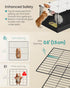 20 48.4 24.8 16.3 Inches, ULPI011BH01 SONGMICS Guinea Pig Cage, Rabbit Cage, Small Animal Playpen with Waterproof Mat