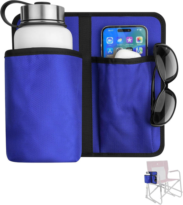 Xxerciz Camp Chair Cup Holder Phone Holder, Universal Water Bottle Holder for Chairs