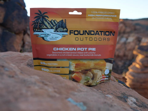 Backpacking Chicken Pot Pie, Freeze Dried & Camping Food, Emergency Food, High Protein Meal