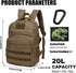 Kids Tactical Backpack, Army Molle Bookbag Military Boys Backpack for School, Outdoor, Camping, Brown
