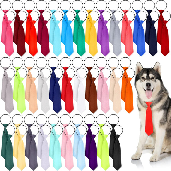 70 PCS Dog Neck Ties, Adjustable Bow Ties for Medium Large Dogs, Grooming Accessories for Daily Wearing