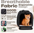 15 lbs, Airline Approved Medium Pet Carrier for Cats & Dogs Foldable Dog Bag with Soft Mat, Breathable Mesh Windows