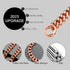 Dog Chain Collar High Rose Gold Polished 19MM Stainless Steel Cuban Link for Small Medium Big Dogs (26", RG)