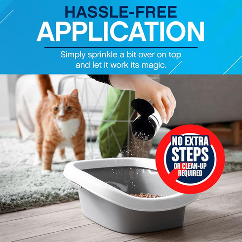 NonScents Cat Litter Deodorizer - Litter Box Odor Eliminator, Fragrance-Free Formula Extends Kitty Litter Lifespan,