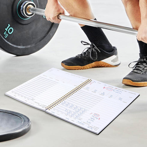 Fitness Journal Workout Planner, A4(8.5" x 11") Undated Journal & Log Book for Men & Women, Track Progress & Goals