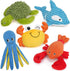 Prime Pets Dog Toys, 5 Pack, Plush Crinkle Squeaky Dog Toys, Durable