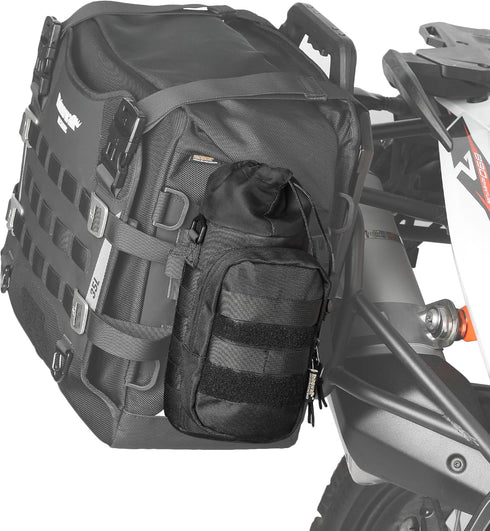 Rhinowalk Motorcycle Water Bottle Holder Bag Tactical Pouch with Drawstring Molle Insulated Bottle Bag to Keep Warm