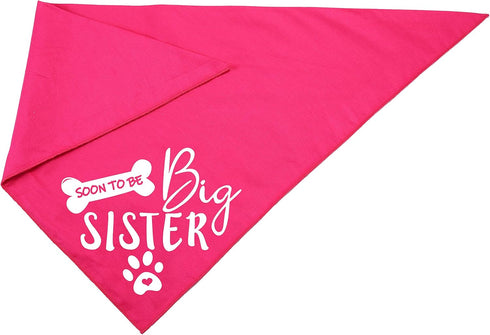 Big Sister Dog Bandana – Reversible Triangle Bibs Pet Scarf