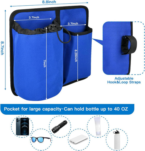 Xxerciz Beach Chair Cup Holder, Chair Armrest Drink Holder Organizer Universal Water Bottle Holder Phone Holder