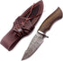 Handmade Damascus 10" Steel Bowie Knife for EDC, Hunting, Survival, Camping, Skinning, Bushcraft, Fishing.
