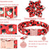 Christmas Dog Collar with Flower, Comfortable Collar for Puppy Girl Boy Dog or Cat, Durable Metal Buckle, XS, Neck