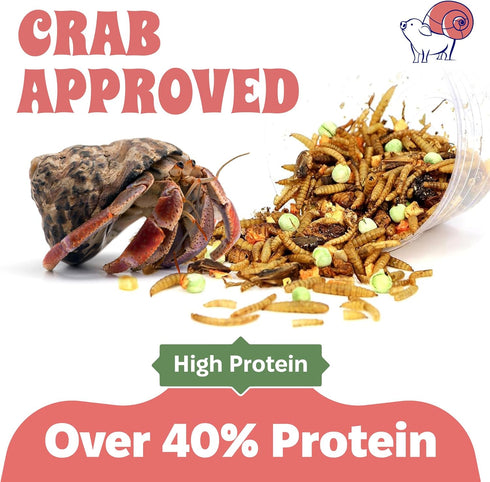 Snout and Shell Hermit Crab Food Bundle Fruity Breakfast Blend, Crabby Bug Blend & Greensand Organic, High Protein
