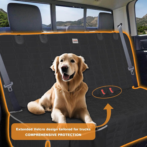 F150/Ram1500/GMC Reliadura Back Seat Cover for Dogs, Washable Bench Seat Covers for Trucks,Nonslip Truck Seat Cover
