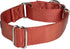 Martingale Dog Collar Adjustable Nylon Safety Training Brick Red Caramel Comfortable Metal Buckle for Small Medium