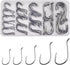 Octopus Baitholder Fishing Hooks Kit, Barbed Offset Circle Hooks Set for Freshwater & Saltwater Fishing