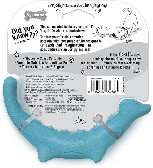 Nylabone Rexii Interactive Dog Toy for Small Dogs, Lightweight Flexible Toy for Creative Play & Exercise
