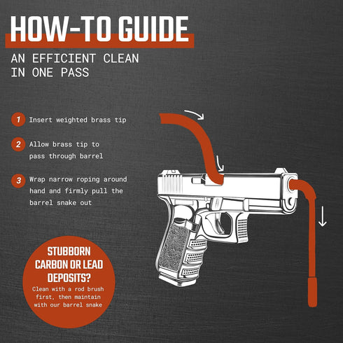 Gun Snake, Reusable and Compact Gun Cleaning Rope