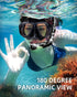 Keary Swimming Goggles, Snorkel Diving Mask for Adult Men Women Youth, Anti-Fog 180° Clear View Swim Goggles with Nose