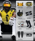 Loudmouth Football Mouth Guard - 3D Chrome Grillz Mouthpiece for Adult & Youth Football Accessories