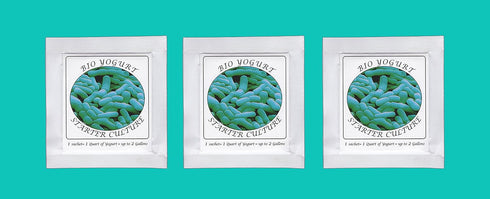 Pack 3 Yogurt Starter Cultures - of Freeze-dried Culture Sachets for Bifido Yogurt