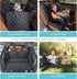 100% Hammock Dog Car Seat Cover for Back Seat | Mesh Window & Safety Belt | Waterproof Dog for Safe Travel with Side