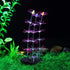 Cayway 6 Pack Aquarium Fish Tank Glowing Simulation Coral Plant Ornaments, Glowing Silicone Mushroom Lotus