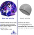 Water Gear Silicone Adult Swim Cap, Flexible Waterproof for Short and Long Hair, Great for Triathlon Swimmers