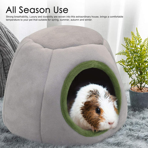YUEPET Guinea Pig Bed 2 Pack, Washable Hideout Accessories for Small Animals like Chinchilla and Hamsters