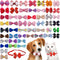 PET SHOW Adjustable Cute Dog Bow Ties Collar for Small Dogs Puppy Cats Bowties Neckties Pack of 50 Assorted Randomly