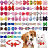 PET SHOW Adjustable Cute Dog Bow Ties Collar for Small Dogs Puppy Cats Bowties Neckties Pack of 50 Assorted Randomly