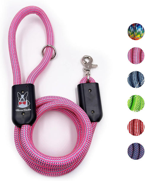 Warren London Climbing Rope Dog Leash; 5ft Length with Reflective Options, Ergonomic Grip for Small Medium Large Dogs