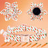 Elegant little tail US Flag Dog Collar, Adjustable Cute Detachable Collar with Flower for Small Dogs