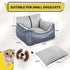 25 lbs, BurgeonNest Dog Car Seat for Small Dogs, Washable Soft Booster Seats for Small Pets Under Portable Cat Carseat