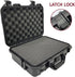 Sutekus Hard Pistol Case, Waterproof Handgun Carrying Case with Foam for Gun Accessories