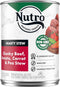 NUTRO HEARTY STEW Chunky Beef, Tomato, Carrot & Pea Stew, Adult Natural Grain Free Wet Dog Food, (12) 12.5 oz Cans