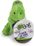 goDog Just For Me Dinos T-Rex Squeaky Plush Dog Toy - Green, Mini, Chew Guard Technology