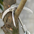 Large 4-Claw Grappling Hook with 65ft Rope, Stainless Steel Folding Grapple Hooks for Outdoor Survival