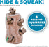 2in1 6 Outward Hound Hide-A-Squirrel Dog Toy Interactive Plush Puzzle with Squeaky Removable Squirrels, X-Large