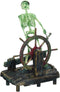 Penn-Plax Action-Air Aerating Aquarium Ornament, Skeleton at The Wheel for Fish Tank Movement