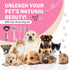 9Pcs Trimmer Trimming Dog Grooming Kit - Self Cleaning Slicker Brush, Flea Comb, Nail & Bath Brush - Pet Grooming Tools