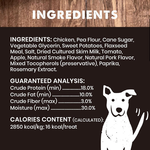 Cloud Star Wag More Bark Less Chicken Meatballs – Soft Grain Free Natural Dog Treats, 14 oz.